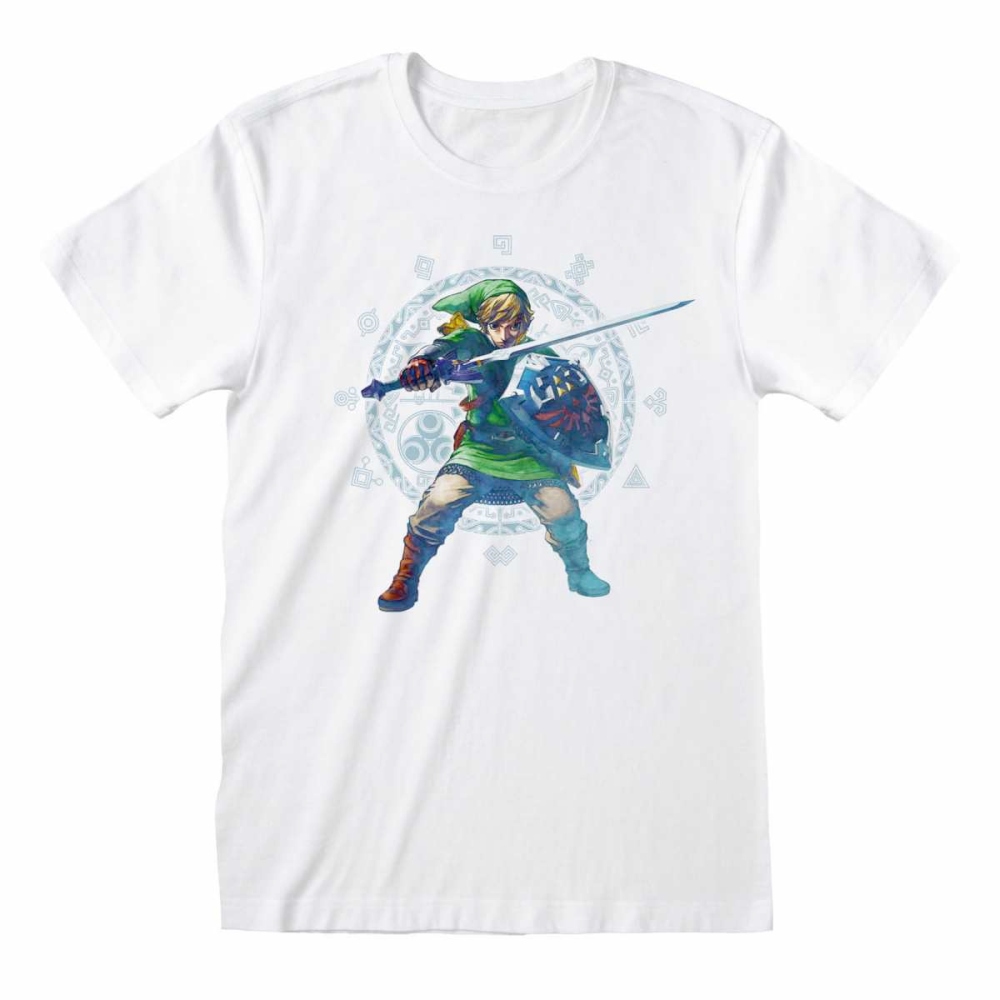 Nintendo The Legend Of Zelda - Skyward Sword Pose Herren T-Shirt - Weiß